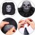 Halloween  Decoration Scene Prop Voice Control Light Emitting Sound Scary Hanging Ghost Black