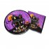 Halloween  Decoration  Set For Haunted House Decoration Banner Paper Cup Disposable Paper Plate Halloween 9 piece set