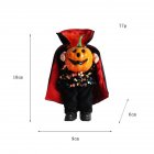 Halloween Decorations Headless  Doll Gnome Sequined Pumpkin Ornament Home Kitchen Decor Tray Decorations Black