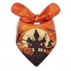 Halloween Dog Bandanas Premium Durable Fabric Holiday Bandana Reversible Pet Scarf For Medium Large Dogs super popular style L