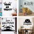 Halloween English Wall Sticker DIY Room Wall Decals Home Party Decor AFH2102