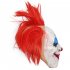 Halloween Flame Clown Mask Horror Red Nose Clown Latex Headgear Cosplay Dress Up Props