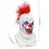 Halloween Full Face Clown Latex Mask with Hair Masquerade Dress Up Props for Haunted House
