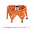 Halloween Funny Adjustable Pet Collar with Bells for Dog Cat Jewelry Orange Neck circumference 20 39cm