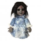 Halloween Ghost Doll Electric Animated Doll With Sound Light Walking Toys For Haunted House Halloween Party Decoration F
