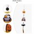 Halloween Hanging Ornaments With Tassels Wooden Beads Pumpkin Bat Gnome Wooden Pendant For Trick Or Treat Party Decor ghost