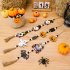 Halloween Hanging Ornaments With Tassels Wooden Beads Pumpkin Bat Gnome Wooden Pendant For Trick Or Treat Party Decor ghost
