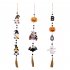 Halloween Hanging Ornaments With Tassels Wooden Beads Pumpkin Bat Gnome Wooden Pendant For Trick Or Treat Party Decor ghost