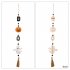 Halloween Hanging Ornaments With Tassels Wooden Beads Pumpkin Bat Gnome Wooden Pendant For Trick Or Treat Party Decor ghost