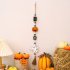 Halloween Hanging Ornaments With Tassels Wooden Beads Pumpkin Bat Gnome Wooden Pendant For Trick Or Treat Party Decor ghost