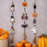 Halloween Hanging Ornaments With Tassels Wooden Beads Pumpkin Bat Gnome Wooden Pendant For Trick Or Treat Party Decor ghost