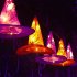 Halloween Hanging Witch Hats With Timing Function 8 Lighting Modes 5000K IP44 Waterproof Battery Powered For Halloween Decorations  32 x 38 Cm  Orange   Purple