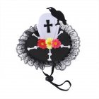Halloween  Hat For Dogs Cats Skull Cross Print Headgear Pet Supplies Cross One size