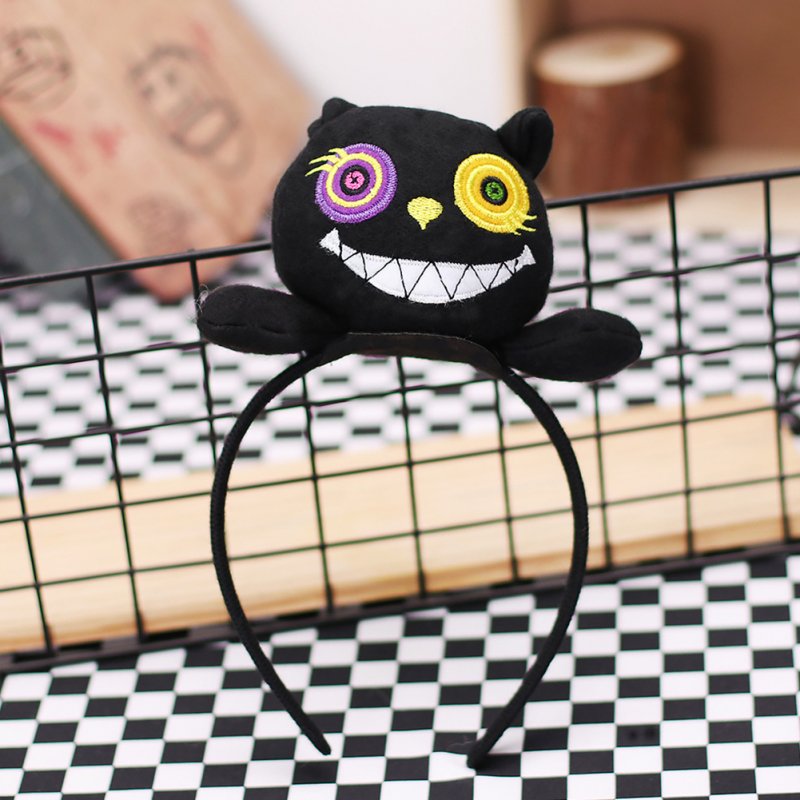 Halloween Headbands Black Cartoon Three-dimensional Doll Hairband for Halloween 