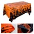 Halloween  Holiday  Party  Tablecloth Disposable Waterproof Halloween Scary Decoration Tablecloth Black pumpkin 137 229cm