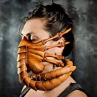 Halloween Horror Scorpion Mask Latex Cosplay Prop for Party Headgear  1