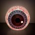 Halloween Inflatable Eyeball Light With Built in Led Lights Horror Props For Indoor Outdoor Yard Garden Decor Remote control model 60cm