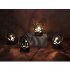 Halloween Iron Candle Holder Pumpkin Bat Spider Horror Pattern Candlesticker For Diy Halloween Decor spider