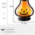 Halloween LED Candle Lamp Battery Powered Portable Lightweight Wind Light Desktop Ornament Halloween Decor Props  10 5 x 15cm  Ancient silver eyes