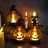 Halloween LED Candle Lamp Battery Powered Portable Lightweight Wind Light Desktop Ornament Halloween Decor Props  10 5 x 15cm  Ancient silver eyes