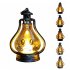 Halloween LED Candle Lamp Battery Powered Portable Lightweight Wind Light Desktop Ornament Halloween Decor Props  10 5 x 15cm  Ancient silver eyes