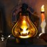 Halloween LED Candle Lamp Battery Powered Portable Lightweight Wind Light Desktop Ornament Halloween Decor Props  10 5 x 15cm  Orange pumpkin devil face