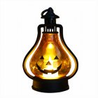 Halloween LED Candle Lamp Battery Powered Portable Lightweight Wind Light Desktop Ornament Halloween Decor Props
