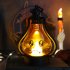 Halloween LED Candle Lamp Battery Powered Portable Lightweight Wind Light Desktop Ornament Halloween Decor Props  10 5 x 15cm  black big eyes