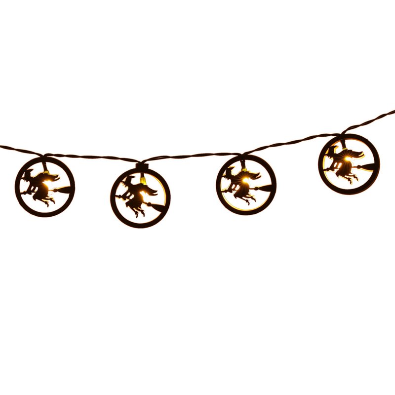 Halloween LED String Lights Weatherproof Battery Powered Halloween Decorations For Indoor Outdoor Tree Yard Garden Porch colorful wizard