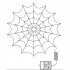 Halloween Led Cobweb Decorative Lamp 8 Modes String Lights With Remote Control For Bedroom Living Room Decor Purple light  battery box