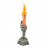 Halloween Led Electronic Candle Lights Horror Skull Holding Candle Lamp Happy Holloween Party Decoration orange