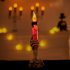 Halloween Led Electronic Candle Lights Horror Skull Holding Candle Lamp Happy Holloween Party Decoration green
