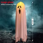 Halloween Led Light Hanging Scary Spooky Ornament Party Supplies For Indoor Outdoor Decorations Large Screaming Face_white