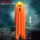 Halloween Led Light Hanging Scary Spooky Ornament Party Supplies For Indoor Outdoor Decorations Large Screaming Face_ orange