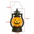 Halloween Led Pumpkin Lamp Flameless Smokeless Portable Retro Diy Hanging Scary Electronic Light Horror Props C Triangle Expression