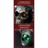 Halloween Led Scary Skull Smoke Lamp Bar Haunted House Desktop Ornaments For Halloween Party Decoration silver