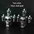 Halloween Led Scary Skull Smoke Lamp Bar Haunted House Desktop Ornaments For Halloween Party Decoration silver