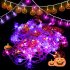Halloween Led String Lights 8 Modes 3d Pumpkin Bat Spider Lamp Set With Timer For Indoor Outdoor 3 meters 20 lights