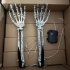 Halloween Light Decorations Solar Lighted Hand Skeleton Ground Lamp 40 LED Waterproof Glowing Lights For Garden Halloween Decor Battery case
