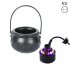 Halloween Lighting Witch Light Jar 12LED Color Changing Colorful Led Decoration Light Witch Cauldron Fog Maker Red Flame Pot US Plug