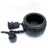 Halloween Lighting Witch Light Jar 12LED Color Changing Colorful Led Decoration Light Witch Cauldron Fog Maker Black Flame Pot US Plug