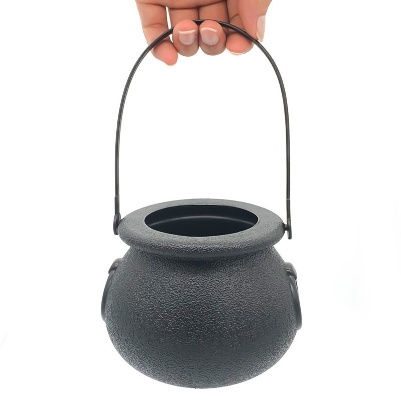 Halloween Lighting Witch Light Jar 12LED Color Changing Colorful Led Decoration Light Witch Cauldron Fog Maker Scrub Pot US Plug