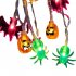 Halloween Lights 10FT 20 LED Waterproof Pumpkin Bat String Lights Battery Operated 8 Lighting Modes Fairy Light With Timer For Halloween Decorations bat ghost p