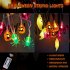 Halloween Lights 10FT 20 LED Waterproof Pumpkin Bat String Lights Battery Operated 8 Lighting Modes Fairy Light With Timer For Halloween Decorations bat ghost p
