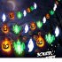 Halloween Lights 10FT 20 LED Waterproof Pumpkin Bat String Lights Battery Operated 8 Lighting Modes Fairy Light With Timer For Halloween Decorations bat ghost p