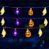 Halloween Lights 10FT 20 LED Waterproof Pumpkin Bat String Lights Battery Operated 8 Lighting Modes Fairy Light With Timer For Halloween Decorations bat ghost p