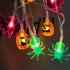 Halloween Lights 10FT 20 LED Waterproof Pumpkin Bat String Lights Battery Operated 8 Lighting Modes Fairy Light With Timer For Halloween Decorations bat ghost p
