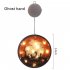 Halloween Lights Window Lights With Glue Hooks Battery Operated Indoor Lights Ghost Hand Castle Halloween Pattern castle