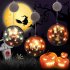 Halloween Lights Window Lights With Glue Hooks Battery Operated Indoor Lights Ghost Hand Castle Halloween Pattern castle
