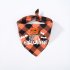 Halloween Luminous Dog Bandanas Halloween Trick Or Treat Dog Plaid Bandana Puppy Costume Decorations For Halloween Holiday purple human bone neck circumference 